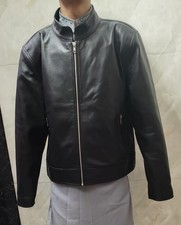 Classic New Men's Black Leather Jacket 100 Soft Lambskin Slim Fit Biker Jacket