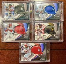 2022 Topps Series 2 - (5) Batting Helmet Commemorative Relics *See Description*