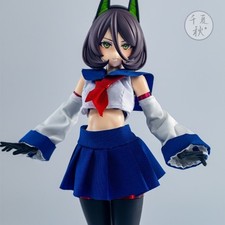 C016 1:12 Female Uniform Sailor Suit Set Clothes Model Fit 6