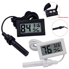 1x Embedded LCD Digital Thermometer Temperature Hygrometer Humidity With Batter