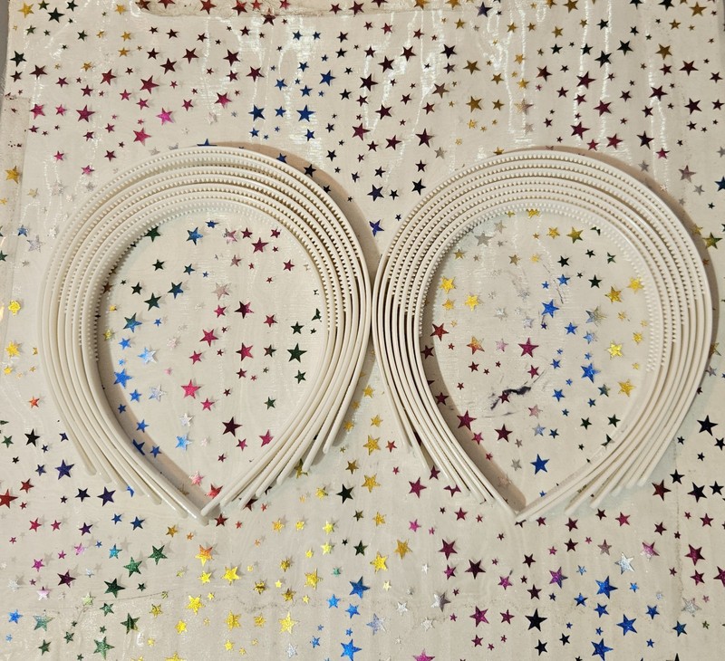 Lot Of 14 Blank Plastic Headbands For DIY Arts And Crafts Hair Accessories