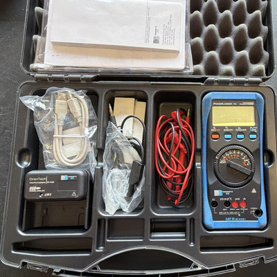Dranetz-BMI PowerLogger 10 TRMS CAT IV 600V 10A DMM Kit w/ Leads IR-USB
