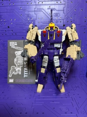 Hasbro Transformers Titans Return Decepticon Hazard Blitzwing Robot Toy w/ Inst 