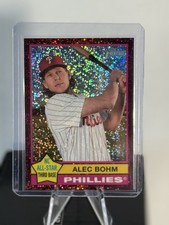 ALEX BOHM  2025 Topps Heritage Pink Chrome Sparkle Refractor Phillies SP