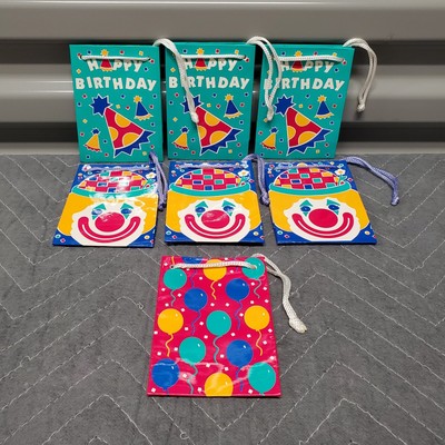Lot of 7 Vintage 1992 Mini Birthday Gift Bags Collector's Gallery   New - Small