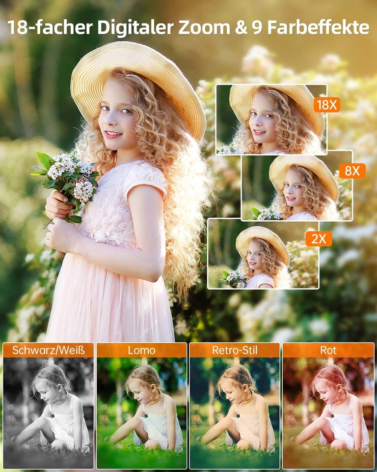 ROLLEI Compactline 64 Dual Screen Kompaktkamera 64 MP mit 4K schwarz - Bild 4 von 4