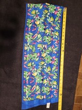 Vintage Blue Floral Scarf