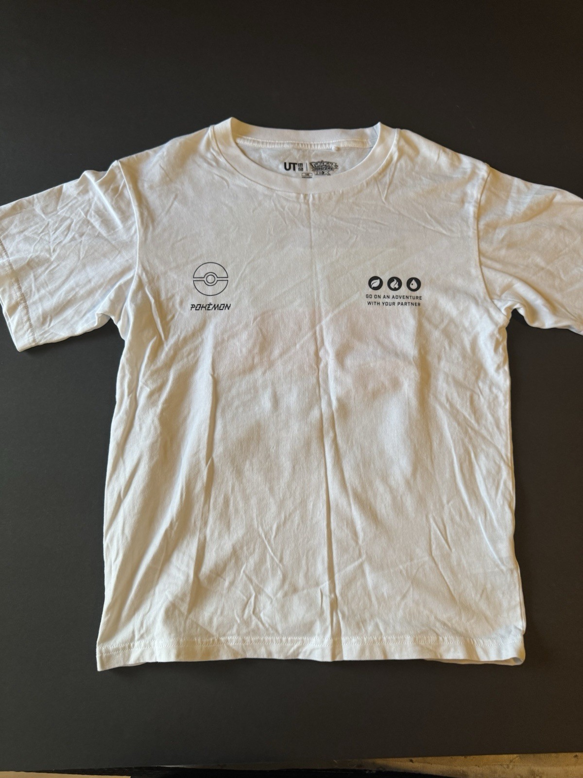 White Pokemon T Shirt For Teen Size 2