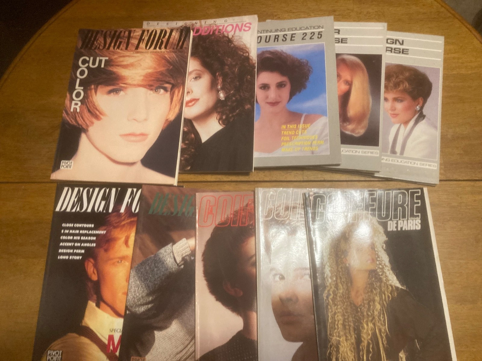 Lot of 10 Pivot Point / Coiffure De Paris Hair Books-Magazines