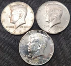 Lot Of 3 - 1967 (2) Unc & (1) Proof Kennedy Half Dollars - 40% Silver - JFK-6710