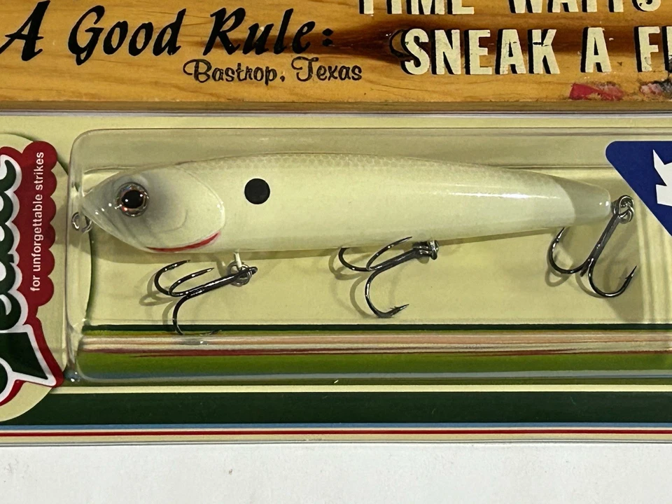 Teckel Kicknocker Pup Topwater "Bone" COLOR LURES FREE SHIPPING - Image 2 of 3