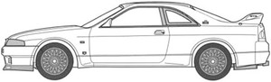 Fujimi Wangan Midnight No.4 Nissan Skyline GT-R R33 RGO 1/24 Plastic Model Kit