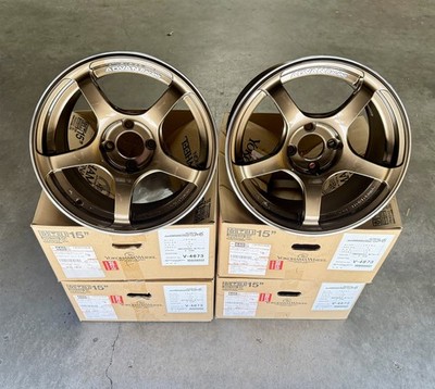 ADVAN RACING TC-4 15x8 4x100 +35 WHEEL RIM CIVIC CRX INTEGRA MIATA UMBER BRONZE