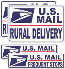 4 Pack Reflective Mail Delivery Driver Car Magnets Rural Delivery Carrier Magnet