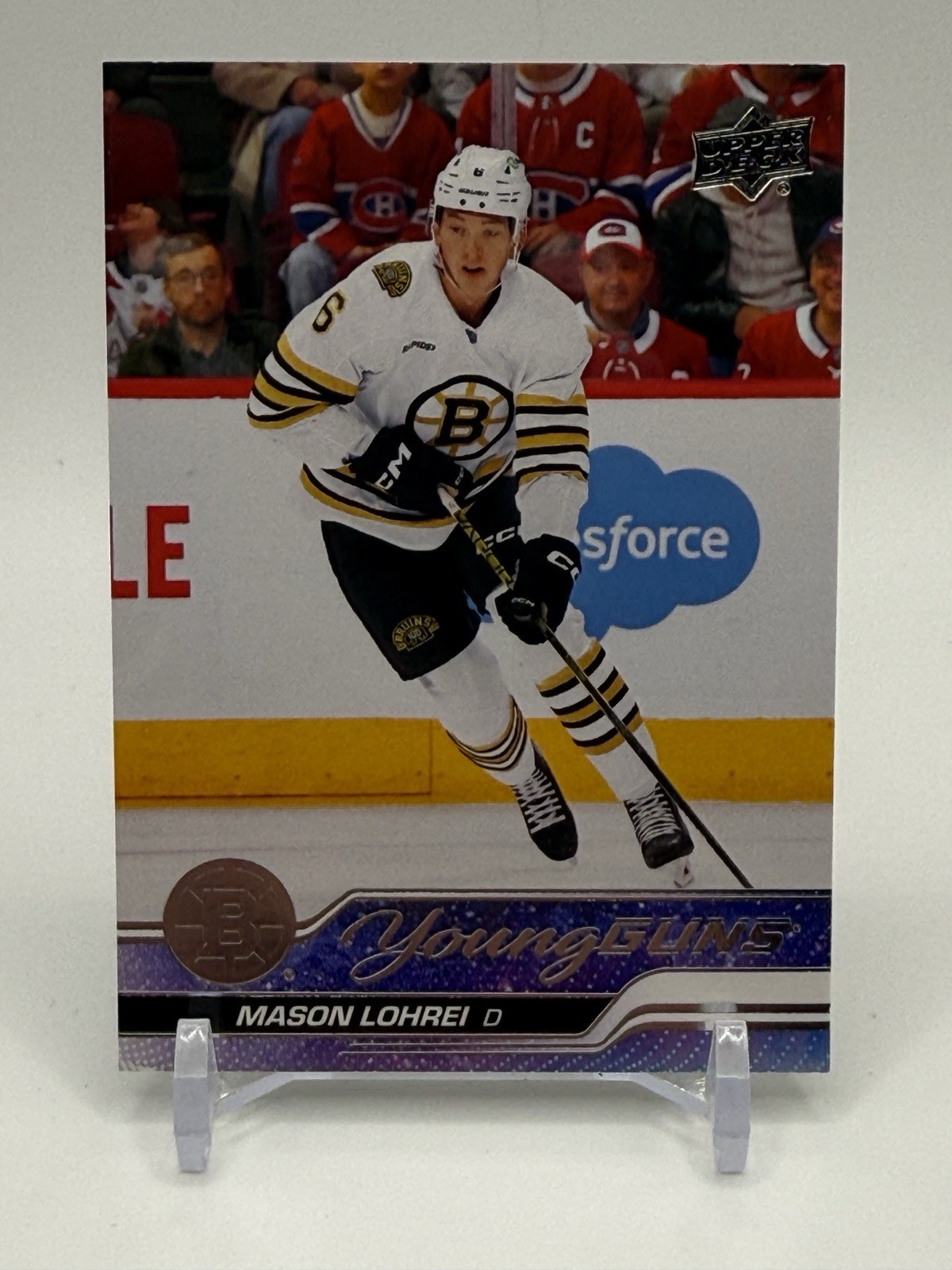 Upper Deck Series 2 Young Guns Mason Lohrei Bruins #497 Rookie 2023-24