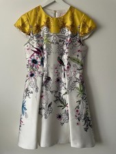 Ted Baker London Reliat Passion Cap Sleeve Dress  Size 3 UK 12