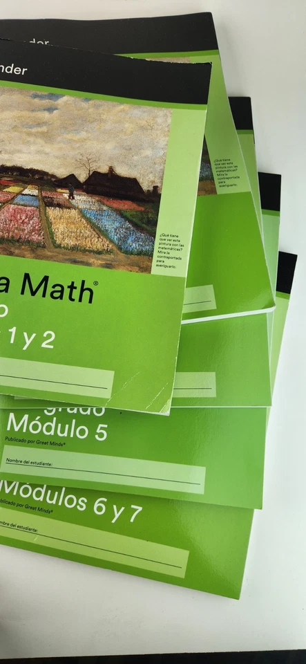 LOT SPANISH Eureka Math Learn Workbooks FULL Set Grade 4 Modules 1-7 + Fluency - Image 3 of 4