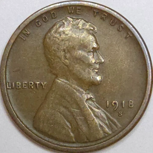 1918-S Lincoln Wheat Cent - VF (Lot#2)