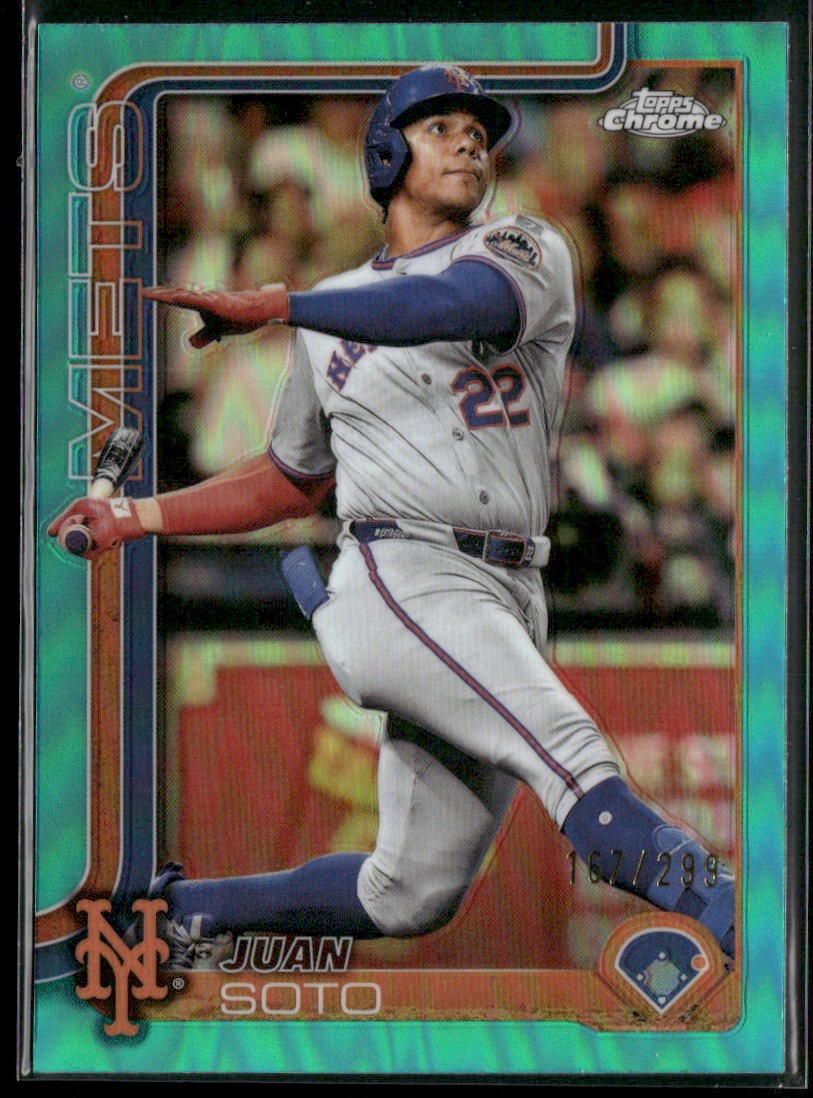 2025 Topps Chrome #200 Juan Soto Teal Refractors #/299