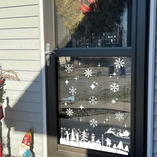 Christmas Stencils for Painting on Wood Window Reusable, Small Merry Christma...