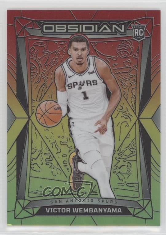 2023 Panini Obsidian Electric Etch Reggae Flood 55/75 Victor Wembanyama #9 z6j