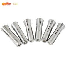 6 Pack High Precision 1/8-3/4 In R8 Collets Set Mill Chuck Holder Kit 0.0006"