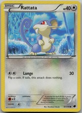 Rattata 87/116 Common Plasma Freeze LP Pokemon Card