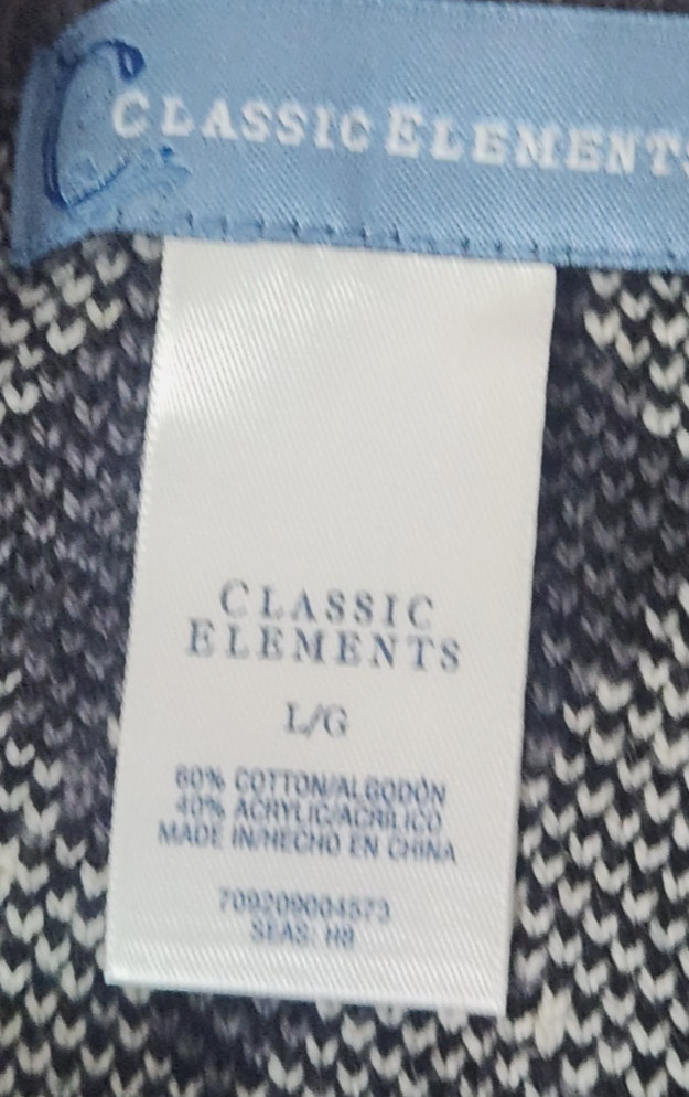 CLASSIC ELEMENTS Argyle Swing Cardigan Sweater L … - image 12