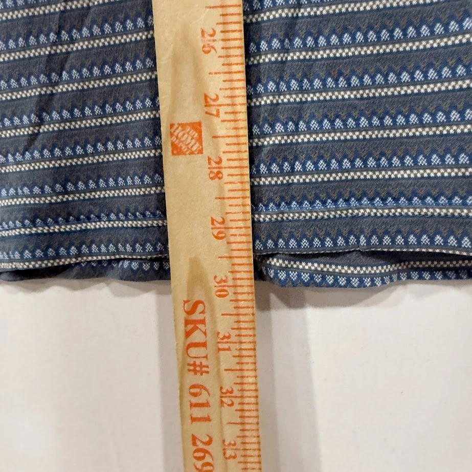 Vintage Pebble Beach Polo Shirt Men’s XXL Gray Blue Geometric Mercerized Cotton - Image 3 of 4