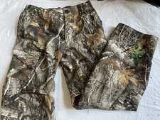 Magellan Outdoors Real Tree Camo Hunting Pants/Convertible Shorts Boy's M 10-12