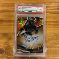 Oneil Cruz 2022 Bowman’s Best Auto Gold Lava 43/75 Pittsburgh Pirates