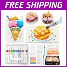 3D Effect Art Kit with 44 Pcs Materials