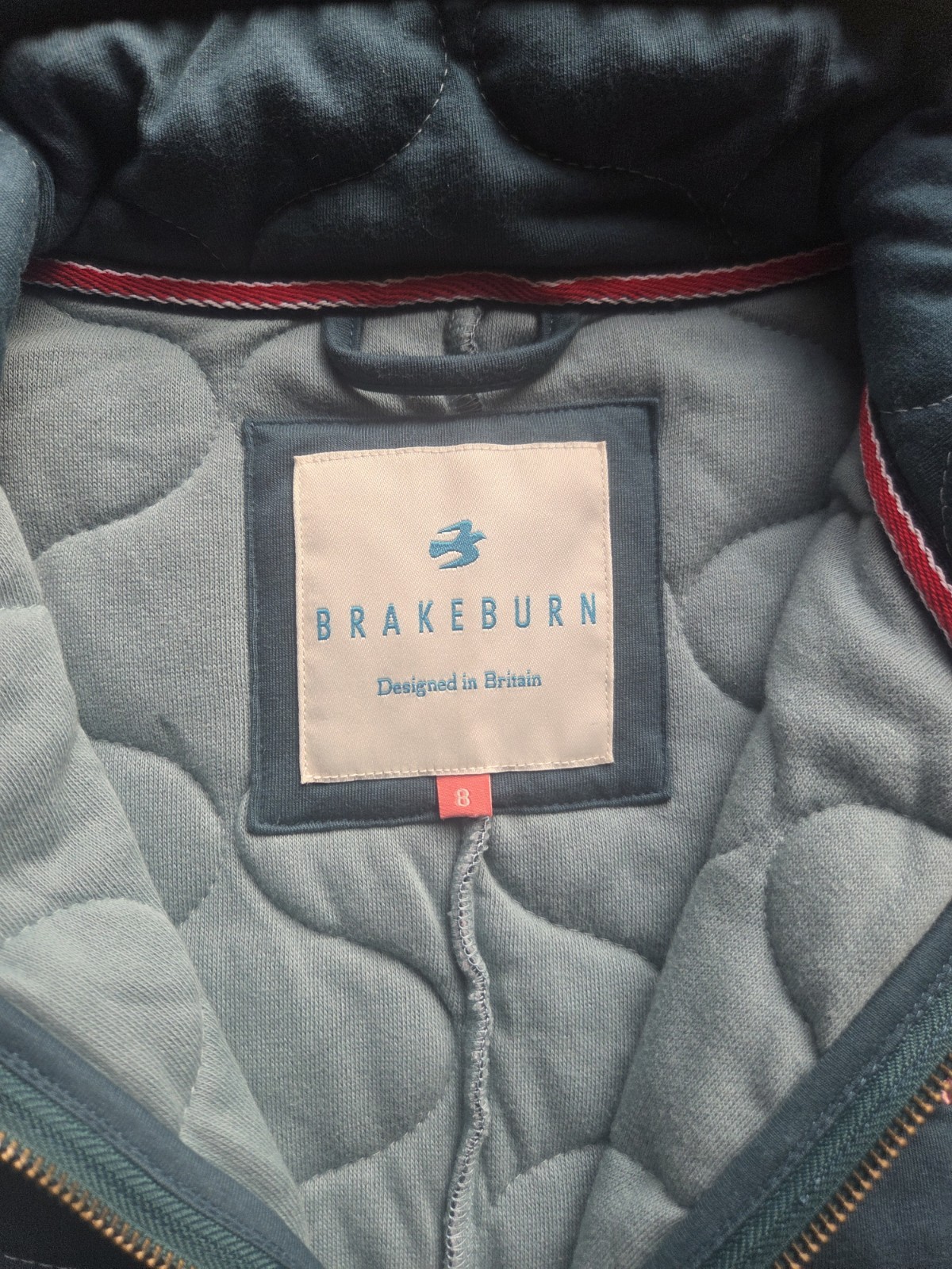 Brakeburn Blue Quilted Jacket – Women’s Size 8 – Lightweight & Stylish image 8