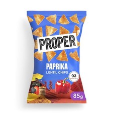 Properchips Paprika Lentil Properchips 85g - 8 Pack