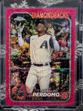 2024 Topps Chrome - Geraldo Perdomo #288 Magenta Speckle Refractor /350