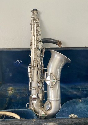 KING H.N. White Alto Saxophone Silver-Plated.