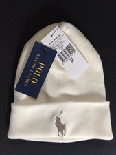 Polo Ralph Lauren - Cream - Cotton Beanie Hat - New With Tags
