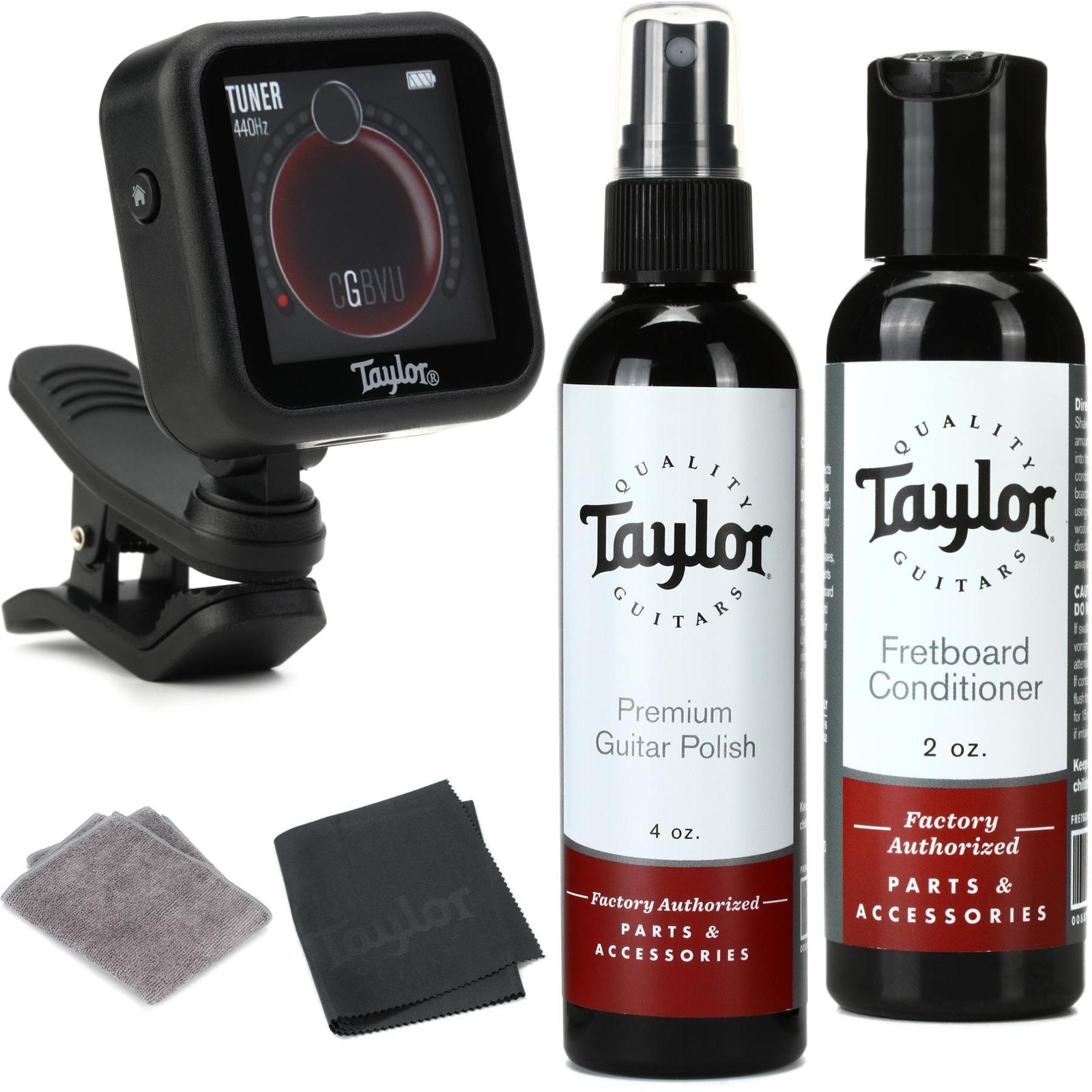 Цифровой клиповый тюнер Taylor и набор средств для очистки глянцевого покрытия 12690₽