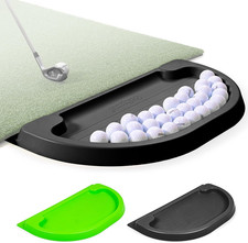 Gosports All-Weather Golf Ball Trays with 70 Ball Capacity - Black or Green - Co