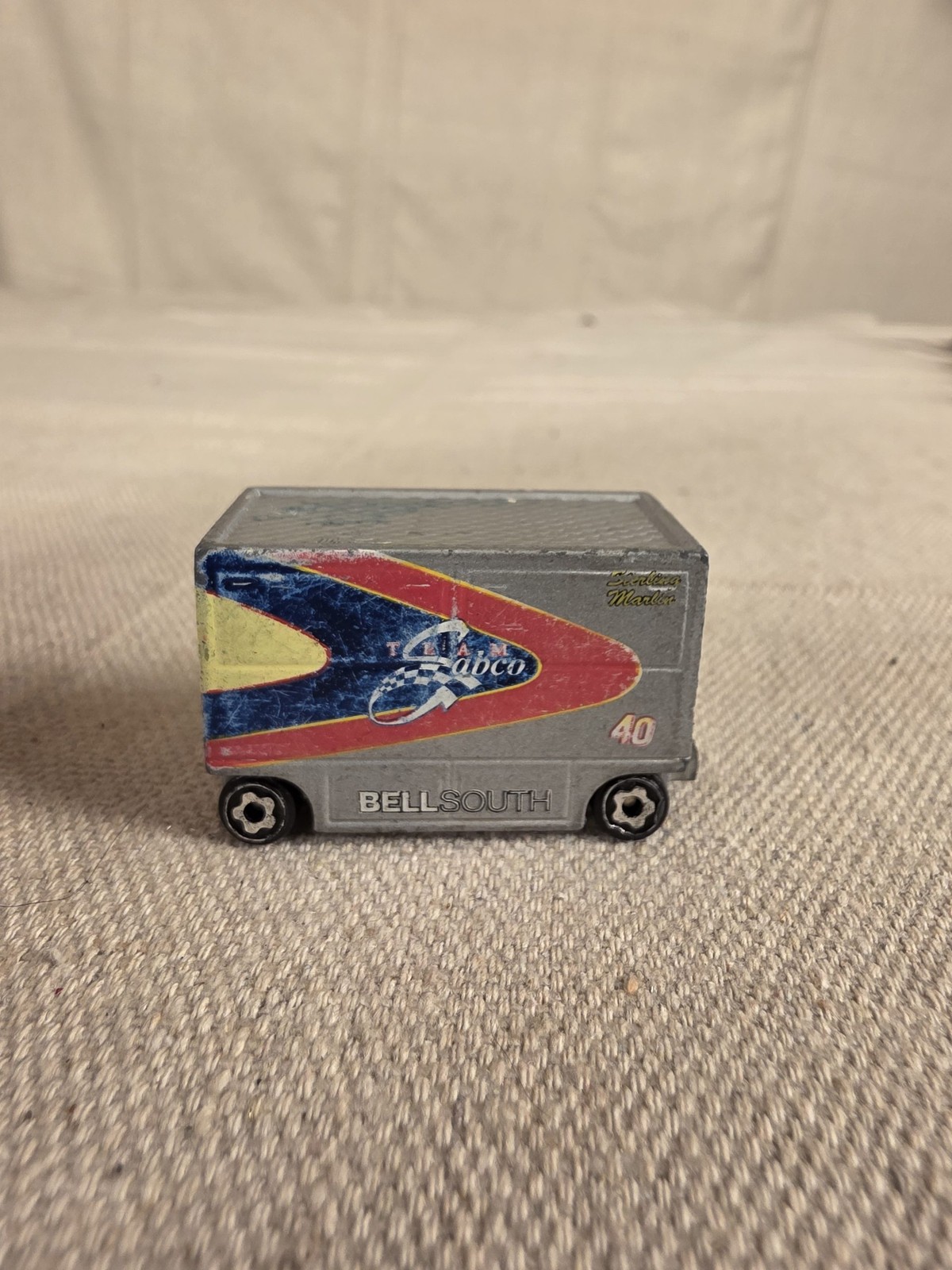 Vintage Hot Wheels 1997 Team Sabco Bell South Racing Trailer Used