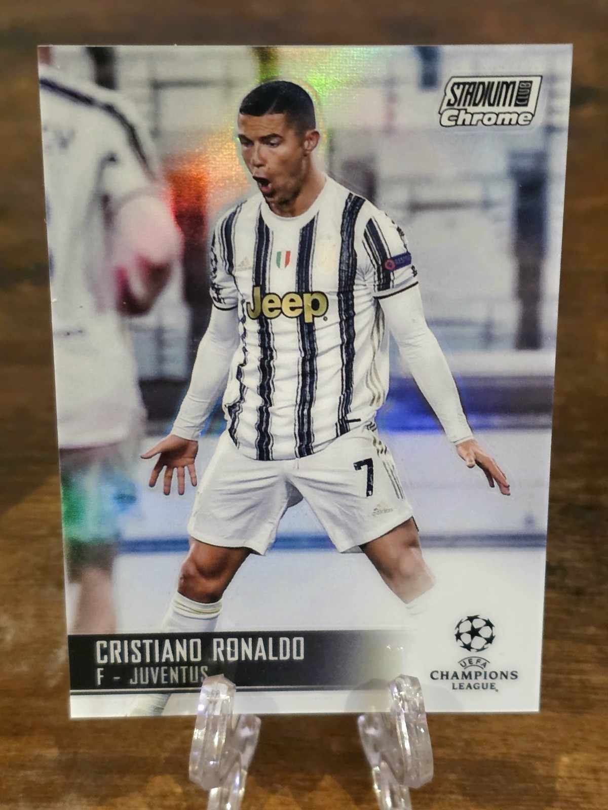 2020-21 Stadium Club Chrome Cristiano Ronaldo Refractor #100