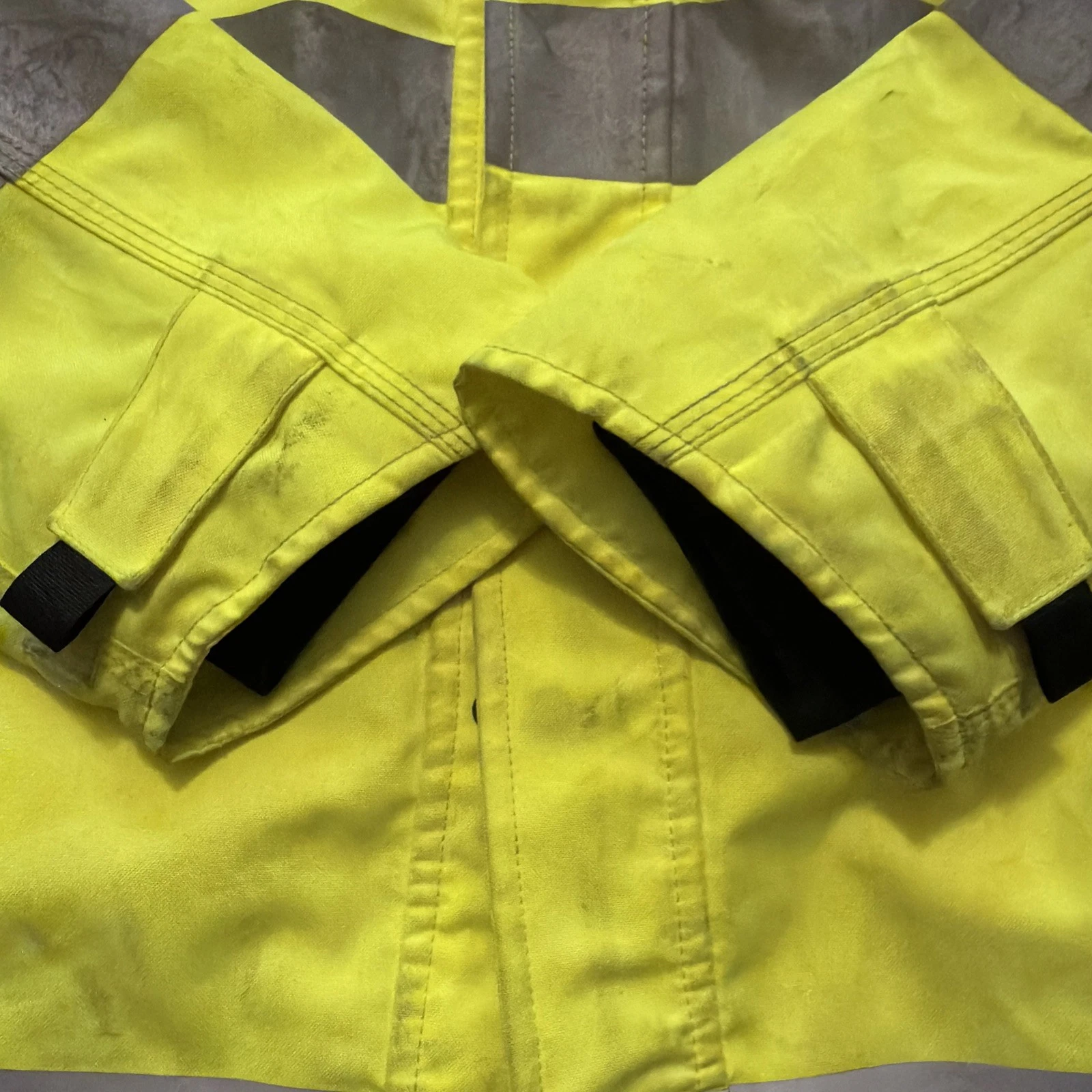 Carhartt Hi-Vis Reflective Safety Work Jacket Yellow/Black Sz M Class 3 Level 2 image 8