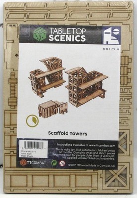 TTCombat TTSCW-SFX-074 Scaffold Towers (Sci-Fi X) 10mm Terrain Kit Scenery