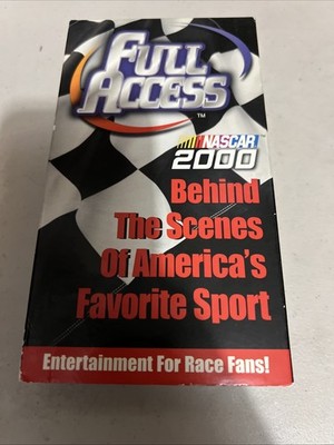 Full Access Nascar Behind The Scenes Of America's Favorite Sport  VHS Tape Used