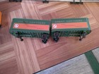 LIONEL TRAIN FREIGHT CARS SET OF 2 1 BOX CAR 1 FLAT CAR WITH TRAILERS  — photo 7