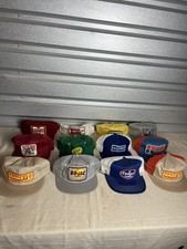 Vintage Trucker Hat lot 12 K Products Patch Made in USA 90s Hats