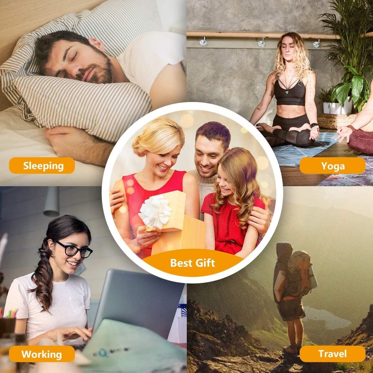 White Noise Sound Machine with 25 Soothing Sounds, Night Light, and Sleep Timer