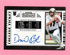 2019 Panini Contenders College Ticket Auto David Blough #295 Purdue   (FB110)