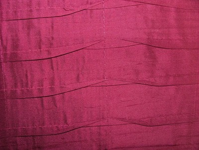 Romo Seiden Vorhangstoff Azalee rosa Plissee Polsterkissen - 19,5 Meter