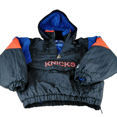 KNICKS ニックス　スタジャン　VINTAGE KNICKS STARTER Vintage 90's New York Knicks Starter Jacket NBA Pullover Quarter